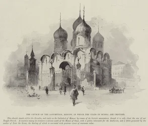 Die Kirche der Himmelfahrt, Moskau, in der die Zaren von Russland gekrönt werden